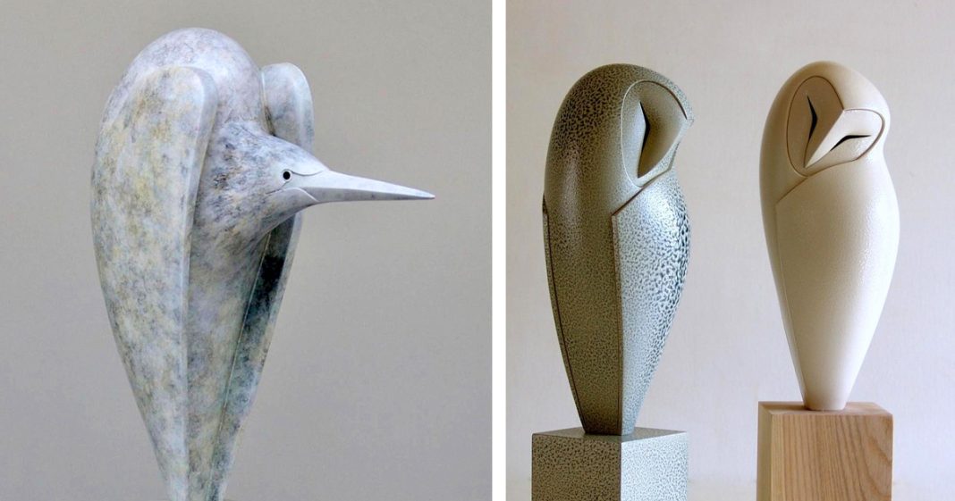 anthony-theakston’s-elegant-sculptures-imbue-ceramics-and-bronze-with-avian-spirit